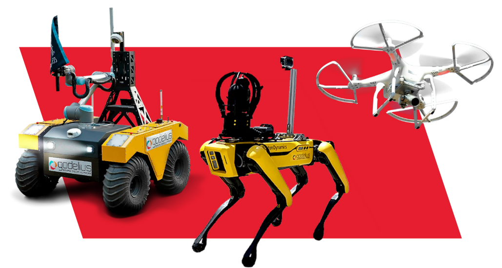 Conveyor Belt Inspection System by SK Godelius - Platforms with wheels, legs and wings
